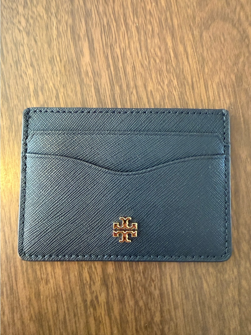 Tory Burch Black Emerson slim card holder